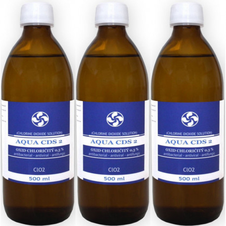 3x AQUA CDS 2  MMS 500ml